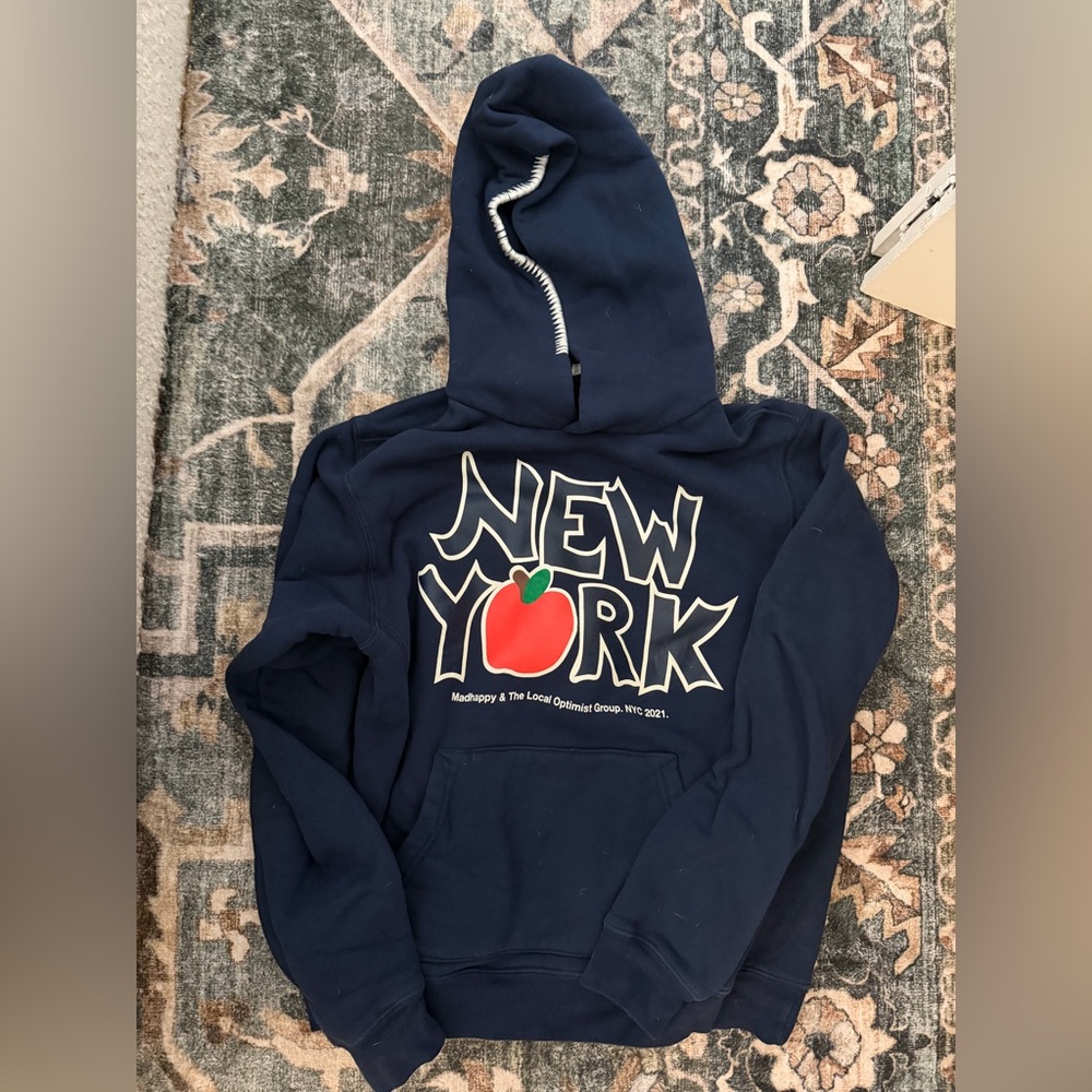 Madhappy Navy Blue New York Hoodie